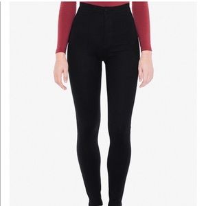 American Apparel Black High-Waisted Pants